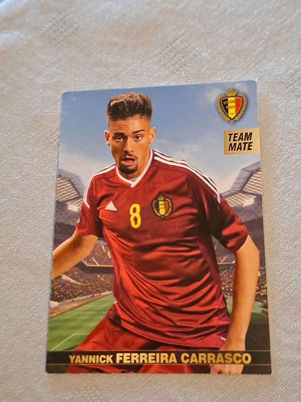 Panini / Voetbalkaart / Yannick Carrasco / Rode Duivels / EK 2016